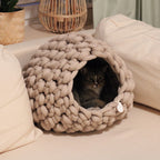 Hundehöhle Gustav aus Biobaumwolle | Hundebett | Katzenhaus | Schlafhöhle