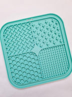 Silikon Haustier langsam Futter Matte, Leckmatte, Saugnapf Matte, 20x20 cm, Hunde angstlinderung, langsames Fressen
