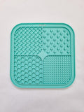 Silikon Haustier langsam Futter Matte, Leckmatte, Saugnapf Matte, 20x20 cm, Hunde angstlinderung, langsames Fressen