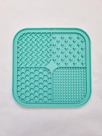 Silikon Haustier langsam Futter Matte, Leckmatte, Saugnapf Matte, 20x20 cm, Hunde angstlinderung, langsames Fressen