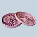 2-in-1 Slow-Feeder Futternapf und Lecksteinmatte aus Silikon für Hunde und Katzen