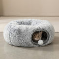 Haustierbett Katzen Tunnel Donut Höhle Sofa Abnehmbarer Bezug Multiform