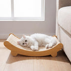Sisal Katzenkratzer Lounge Bett | Geschwungene Liege für Indoor-Katzen | 50 cm