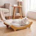 Sisal Katzenkratzer Lounge Bett | Geschwungene Liege für Indoor-Katzen | 50 cm