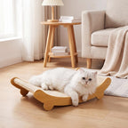 Sisal Katzenkratzer Lounge Bett | Geschwungene Liege für Indoor-Katzen | 50 cm