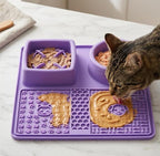 Silikon Lecksteinmatte Slow Feeder für Katzen und Hunde zur Angstlösung und Bereicherung