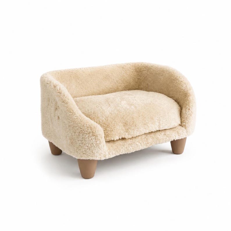 Plüsch Katzen Sofa Bett - Kleines Hundesofa mit Kissen