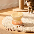 Erhöhter Keramik Katzenfutternapf, Schnurrhaarfreundlich, Hochtemperaturkeramik