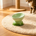 Erhöhter Keramik Katzenfutternapf, Schnurrhaarfreundlich, Hochtemperaturkeramik